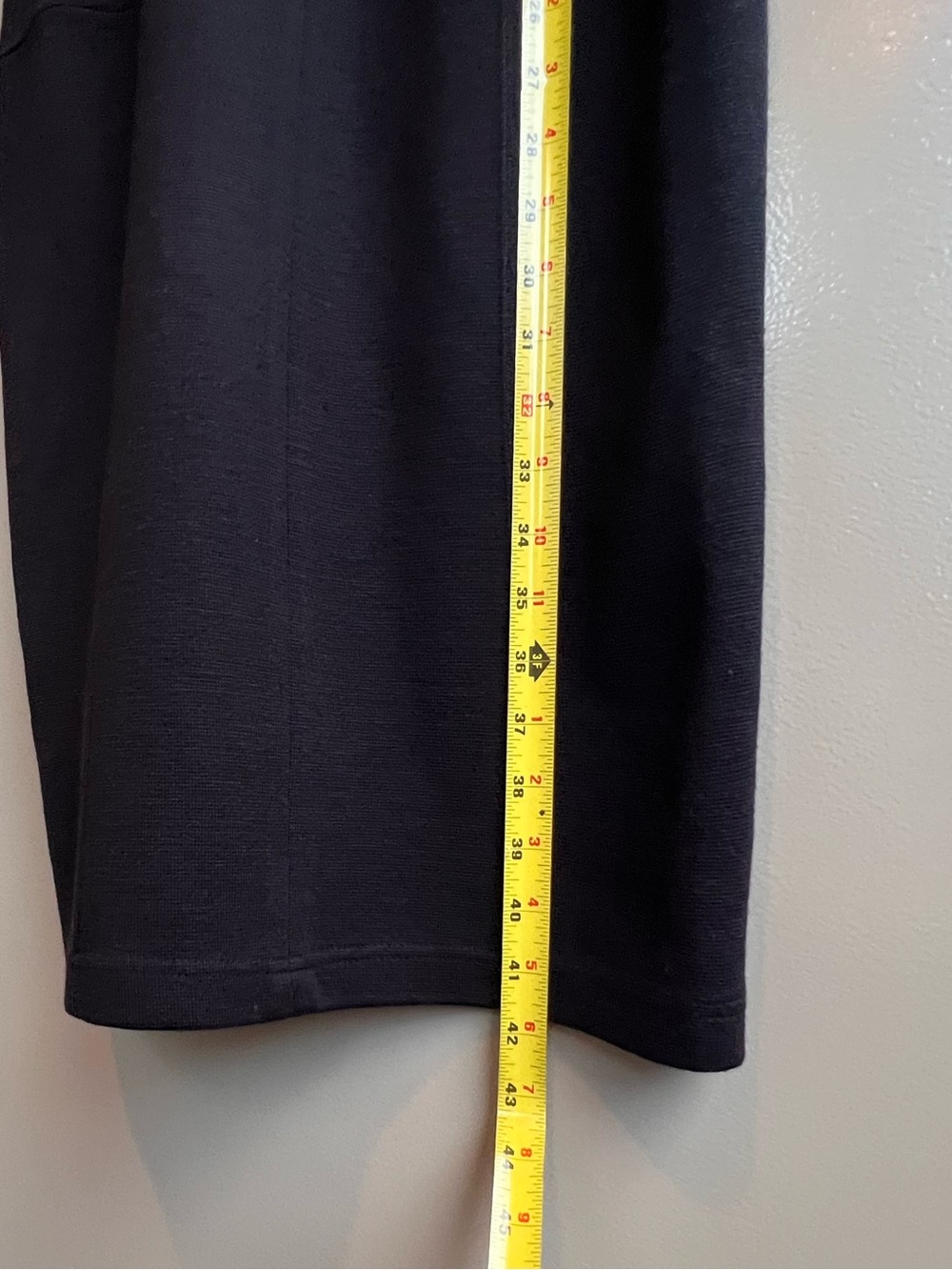 Outlander Black Size S Minimalist Knit Dress Office Bodycon Midi Quiet Luxury - Picture 14 of 15